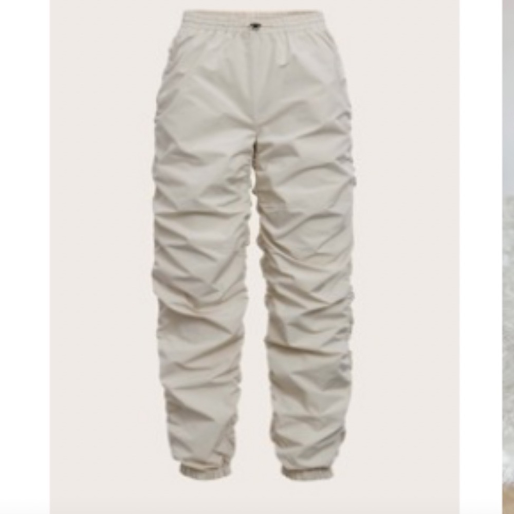 SHEIN Women's Cream Track Pants